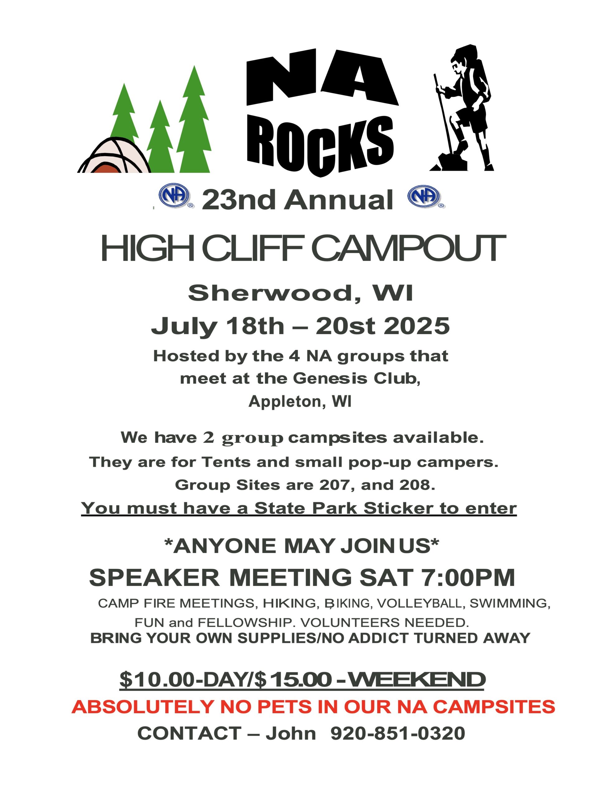 High Cliff Campout July 2025