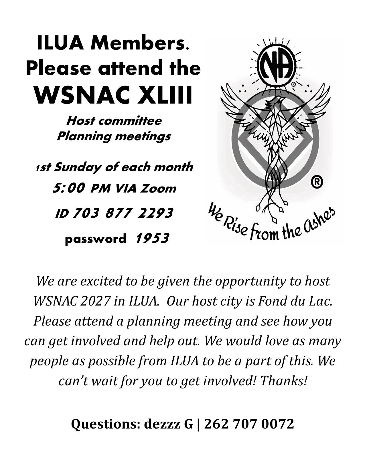 XLIII host committee flyer