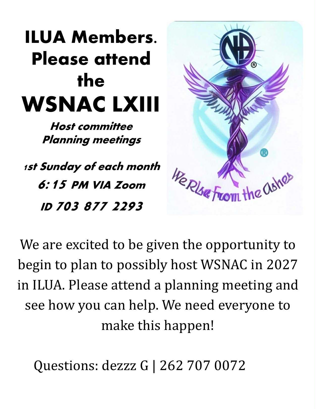 WSNAC Planning Committee