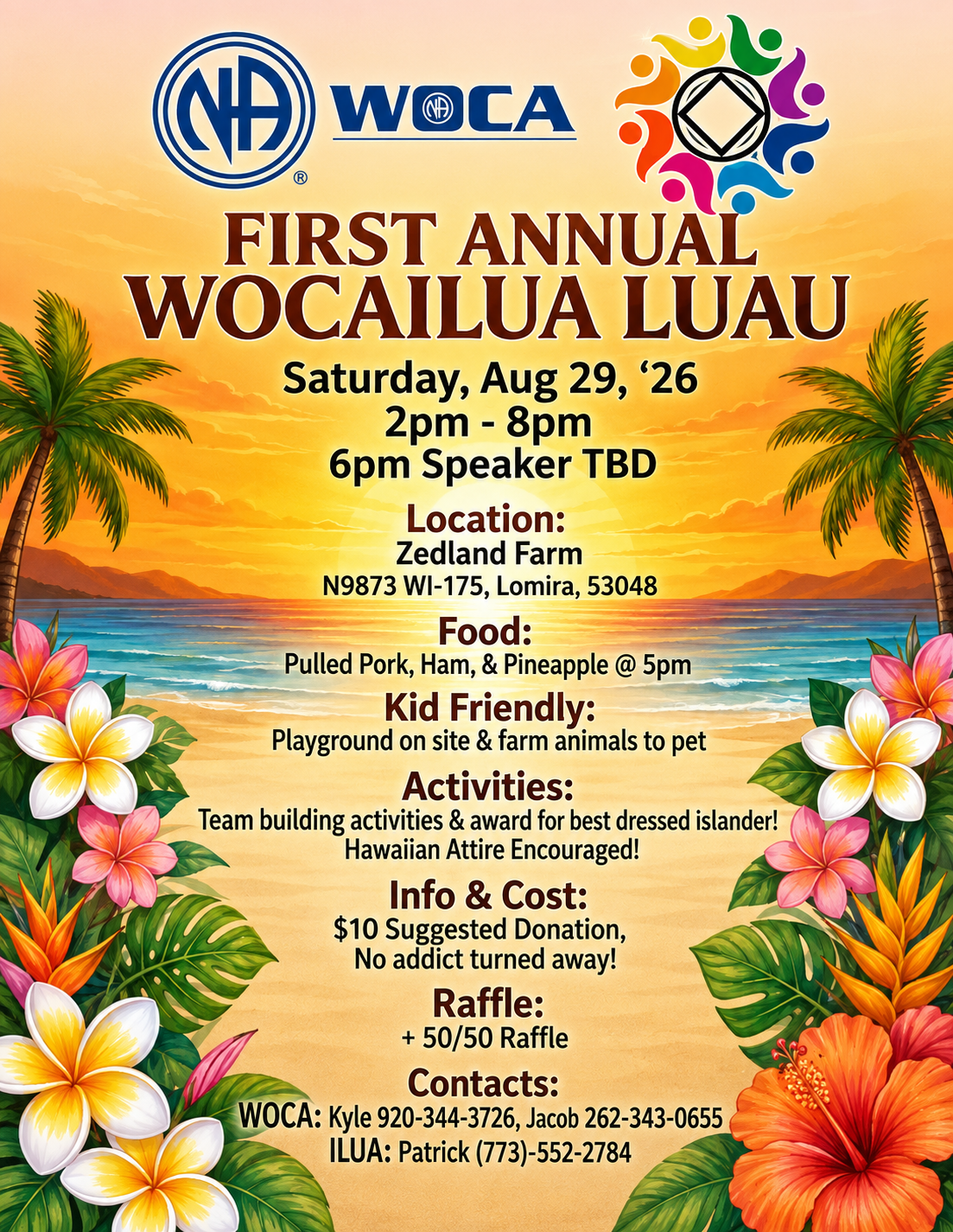 woca and ilua luau